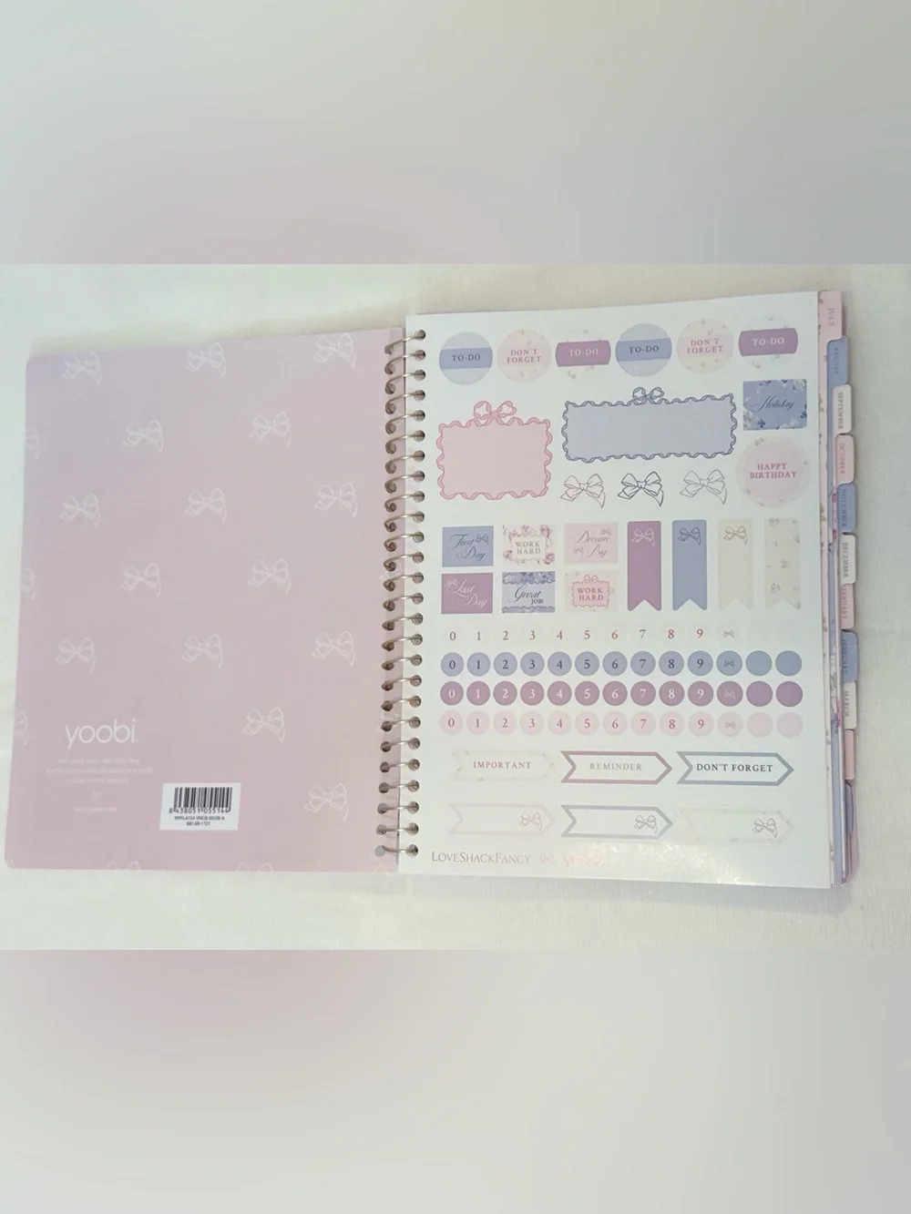 LoveShackFancy x Target Monthly and Weekly Planner Coquette Bow